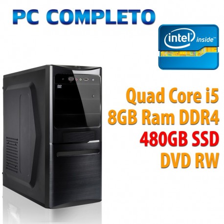 Computer Pc Desktop DELL OPTIPLEX  INTEL i5 - Ram 8GB - SSD 480GB - Windows 10 Originale
