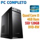 Computer Pc Desktop Quad Core  INTEL i5 - Ram 4GB - SSD 120GB - Windows 10 Originale