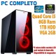 Computer Pc Desktop Case Gaming Led INTEL i5 - Ram 8 GB - Hard Disk 1TB - Scheda video 2GB - Windows 10 Originale